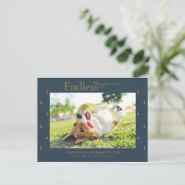 Oneindig Kerstvakantie Fotokaart Feestdagenkaart