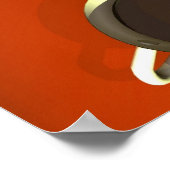 oneindig koffie-Poster Poster (Hoek)