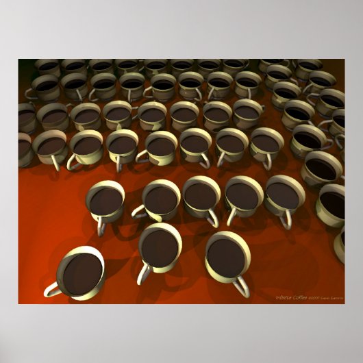 oneindig koffie-Poster Poster (Voorkant)
