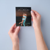 Oneindig Koppel Foto Verlovings Welkom Bord Flyer (Hand)
