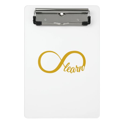 Oneindig Leren Mini Klembord (Voorkant)