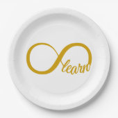 Oneindig Leren Papieren Bordje (Voorkant)