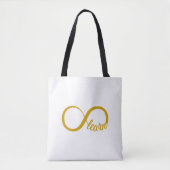 Oneindig Leren Tote Bag (Voorkant)