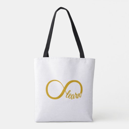 Oneindig Leren Tote Bag (Achterkant)
