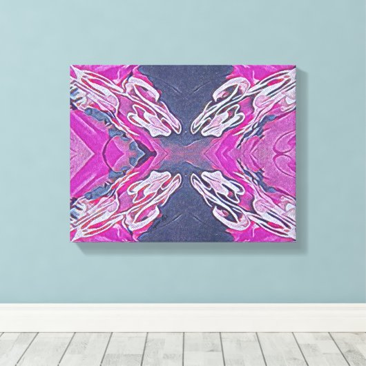 oneindig met elkaar verweven canvas afdruk (Insitu (Houten vloer))