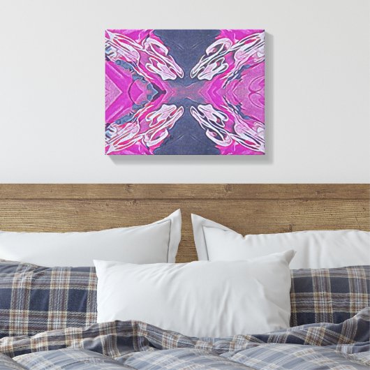 oneindig met elkaar verweven canvas afdruk (Insitu (Slaapkamer))