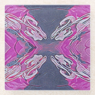 oneindig met elkaar verweven glazen onderzetter