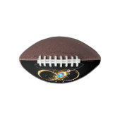 Oneindig met gouden pauwenveer american football (Voorkant)