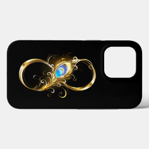 Oneindig met gouden pauwenveer Case-Mate iPhone case