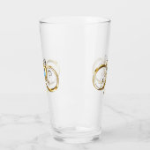 Oneindig met gouden pauwenveer glas (Links)