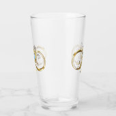 Oneindig met gouden pauwenveer glas (Rechts)