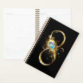 Oneindig met gouden pauwenveer planner (Display)