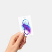 Oneindig met paarse veer badge (Handheld)