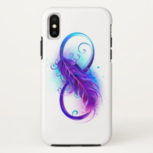 Oneindig met paarse veer Case-Mate iPhone case