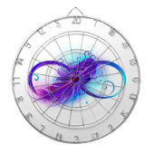 Oneindig met paarse veer dartbord (Voorkant)