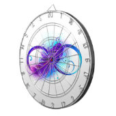Oneindig met paarse veer dartbord (Voorkant Rechts)