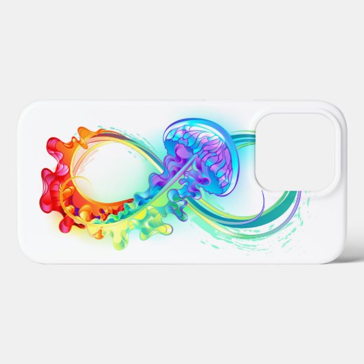 Oneindig met regenboogkwal Case-Mate iPhone case (Achterkant (horizontaal))