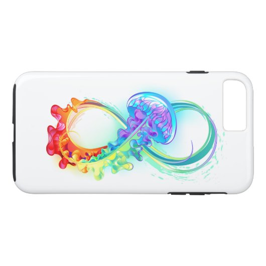 Oneindig met regenboogkwal Case-Mate iPhone case (Achterkant (Horizontaal))