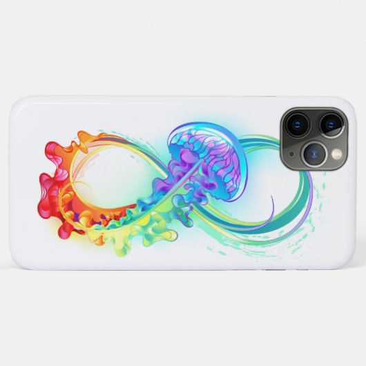 Oneindig met regenboogkwal Case-Mate iPhone case (Achterkant (horizontaal))