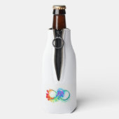 Oneindig met regenboogkwal flesjeskoeler (Fles Achterkant)
