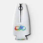 Oneindig met regenboogkwal flesjeskoeler (Achterkant)