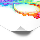 Oneindig met regenboogkwal foto afdruk (Hoek)