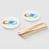 Oneindig met regenboogkwal handwaaier (Niet-gemonteerd)