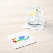 Oneindig met regenboogkwal kartonnen onderzetters (Insitu)