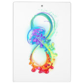 Oneindig met regenboogkwal klembord (Achterkant)