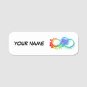 Oneindig met regenboogkwal naamplaatje (Voorkant)