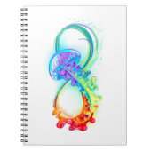 Oneindig met regenboogkwal notitieboek (Voorkant)
