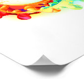 Oneindig met regenboogkwal poster (Hoek)