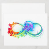 Oneindig met regenboogkwal save the date (Voorkant / Achterkant)