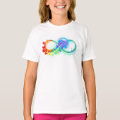 Oneindig met regenboogkwal t-shirt (Voorkant)