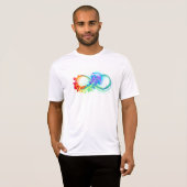 Oneindig met regenboogkwal t-shirt (Voorkant volledig)