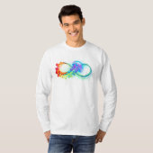 Oneindig met regenboogkwal t-shirt (Voorkant volledig)