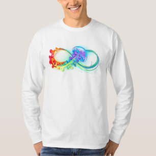 Oneindig met regenboogkwal t-shirt