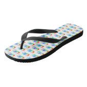 Oneindig met regenboogkwal teenslippers (Schuin)