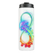 Oneindig met regenboogkwal thermosbeker (Voorkant)