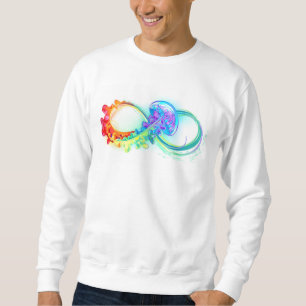Oneindig met regenboogkwal trui