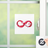 Oneindig met rode wijn raamsticker (Huis)