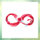 Oneindig met rode wijn raamsticker (Vel 3)