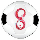 Oneindig met rode wijn voetbal (Gedraaid)