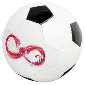 Oneindig met rode wijn voetbal (Drie kwart)