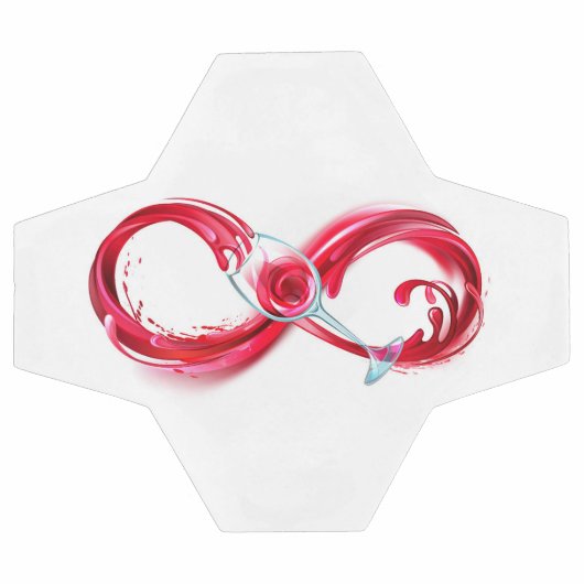 Oneindig met rode wijn voetbal (Enkel)