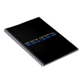 "Oneindig Potentieel" Motiverend Spiraal Notebook Notitieboek (Rechterzijde)