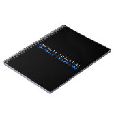 "Oneindig Potentieel" Motiverend Spiraal Notebook Notitieboek (Linkerzijde)