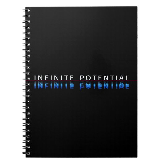 "Oneindig Potentieel" Motiverend Spiraal Notebook Notitieboek (Voorkant)
