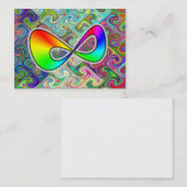 oneindig regenboogVisitekaartje Visitekaartje (Voorkant / Achterkant)