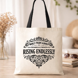 Oneindig Rijzende Vrouwen Vintage Typografie Tote Bag